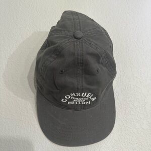 Consuela Charcoal Cap with Embroidered Logo
